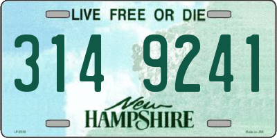 NH license plate 3149241
