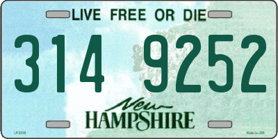 NH license plate 3149252