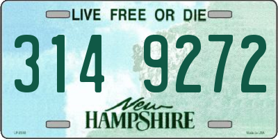 NH license plate 3149272