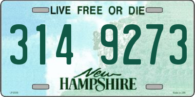 NH license plate 3149273
