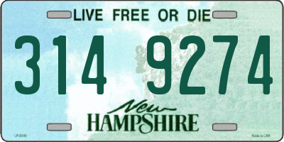 NH license plate 3149274