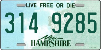 NH license plate 3149285