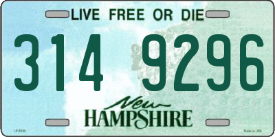 NH license plate 3149296