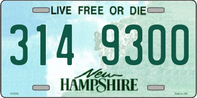 NH license plate 3149300