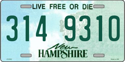 NH license plate 3149310