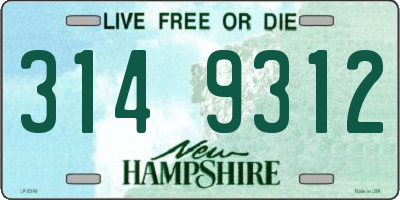 NH license plate 3149312
