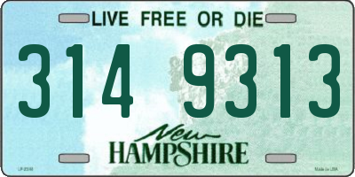 NH license plate 3149313