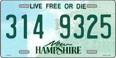 NH license plate 3149325