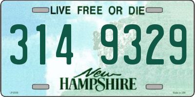 NH license plate 3149329