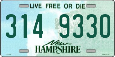 NH license plate 3149330