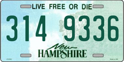 NH license plate 3149336