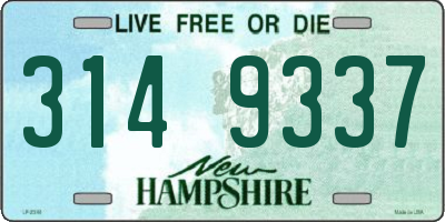 NH license plate 3149337