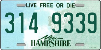 NH license plate 3149339
