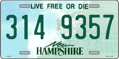 NH license plate 3149357