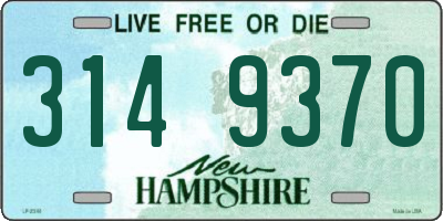 NH license plate 3149370