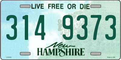 NH license plate 3149373