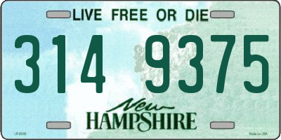 NH license plate 3149375