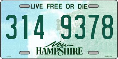 NH license plate 3149378