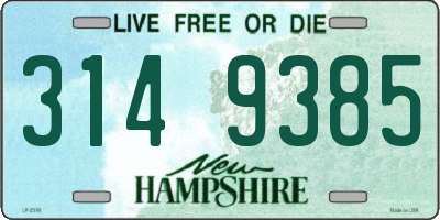 NH license plate 3149385