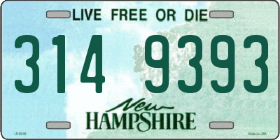 NH license plate 3149393
