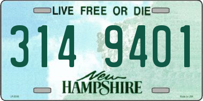 NH license plate 3149401