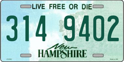 NH license plate 3149402