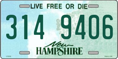 NH license plate 3149406