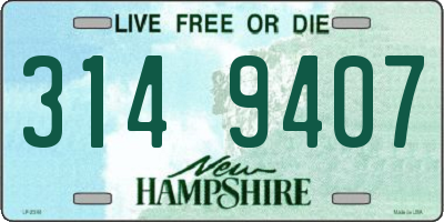 NH license plate 3149407