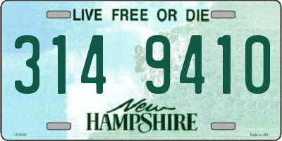 NH license plate 3149410