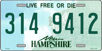 NH license plate 3149412