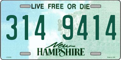 NH license plate 3149414