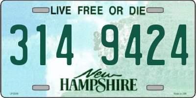 NH license plate 3149424