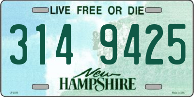 NH license plate 3149425