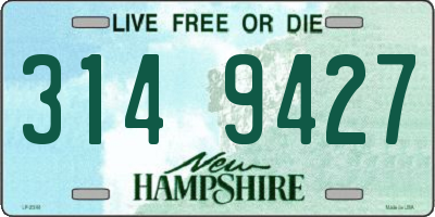 NH license plate 3149427