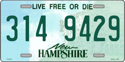 NH license plate 3149429