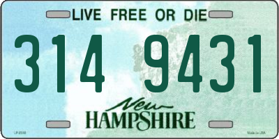 NH license plate 3149431