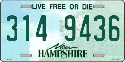 NH license plate 3149436