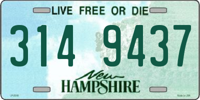 NH license plate 3149437