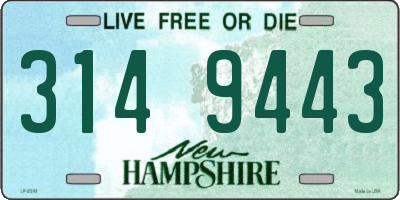 NH license plate 3149443