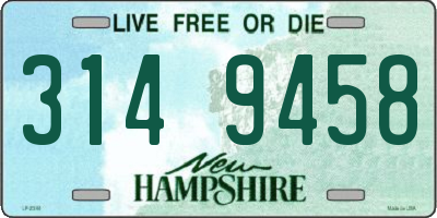 NH license plate 3149458