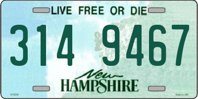 NH license plate 3149467