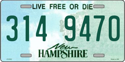 NH license plate 3149470