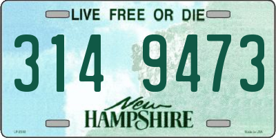 NH license plate 3149473