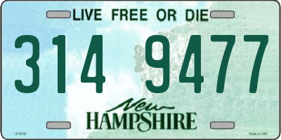 NH license plate 3149477