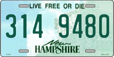 NH license plate 3149480