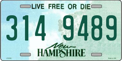 NH license plate 3149489