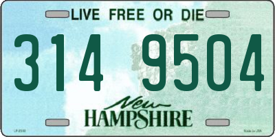 NH license plate 3149504