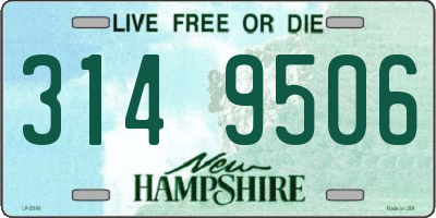 NH license plate 3149506