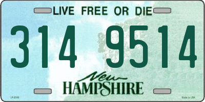 NH license plate 3149514