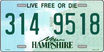 NH license plate 3149518